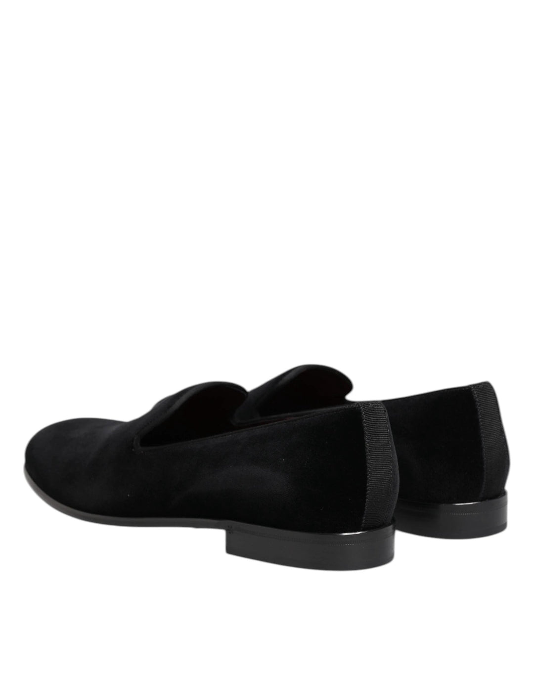 Dolce &amp; Gabbana Sample Sale Dolce &amp; Gabbana Black Velvet Slip On Loafers Men Formal Shoes - | Designer outlet