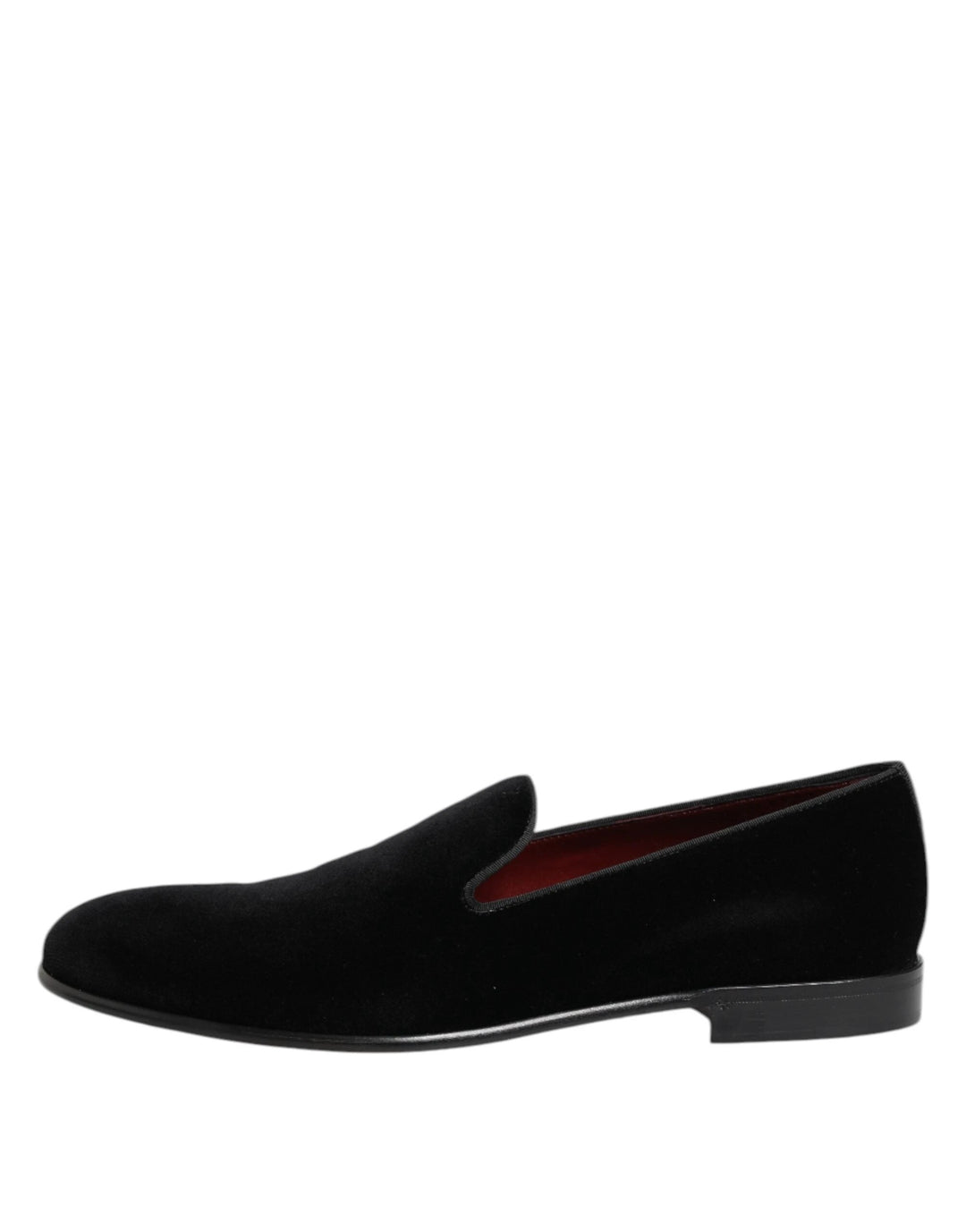 Dolce &amp; Gabbana Sample Sale Dolce &amp; Gabbana Black Velvet Slip On Loafers Men Formal Shoes - | Designer outlet