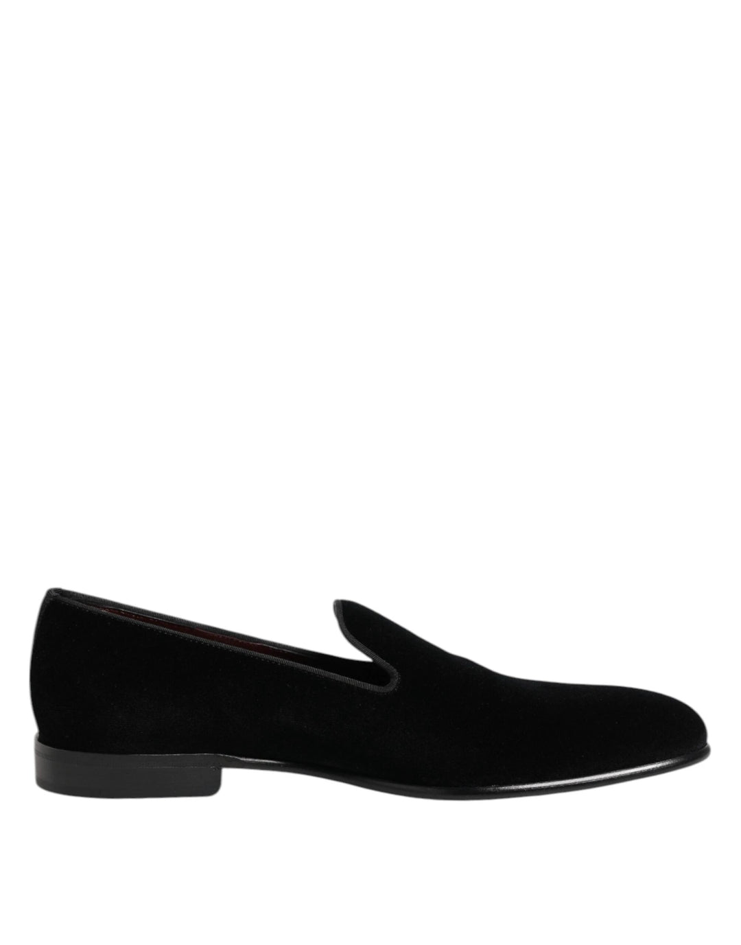 Dolce &amp; Gabbana Sample Sale Dolce &amp; Gabbana Black Velvet Slip On Loafers Men Formal Shoes - | Designer outlet