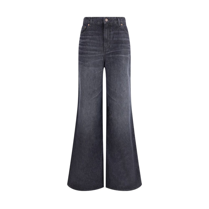 Chloé Black Cotton Flared Jeans by Chloé outlet now on sale