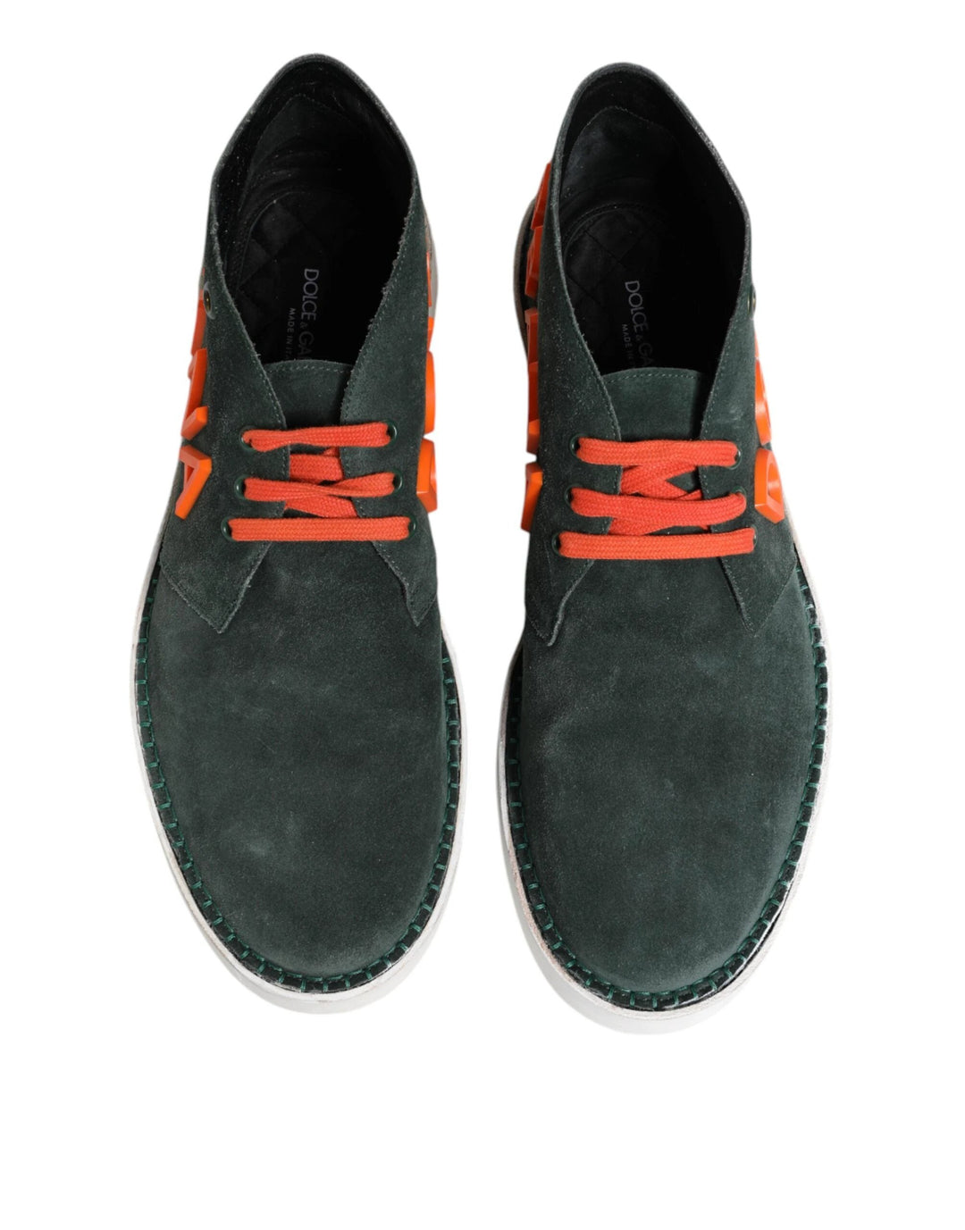 Dolce &amp; Gabbana Sample Sale Dolce &amp; Gabbana Green Derby Logo Casual Men Sneakers Shoes - | Designer outlet