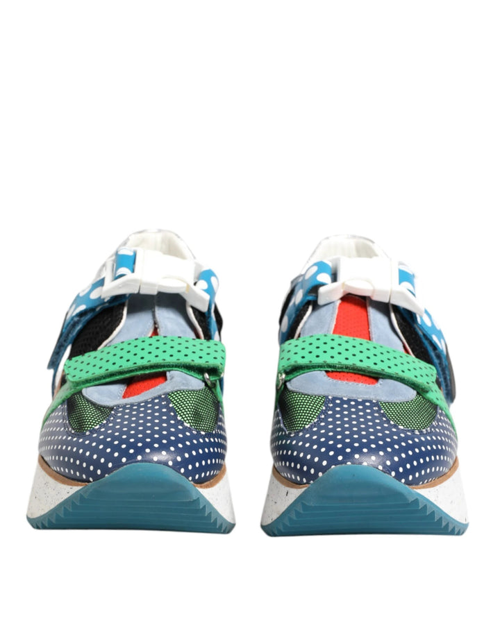 Dolce &amp; Gabbana Multicolor Leather Low Top Sneakers Shoes by Dolce &amp; Gabbana outlet now on sale