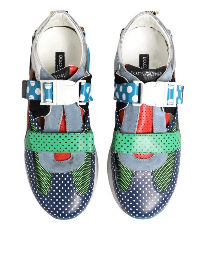 Dolce &amp; Gabbana Sample Sale Dolce &amp; Gabbana Multicolor Leather Low Top Sneakers Shoes - | Designer outlet