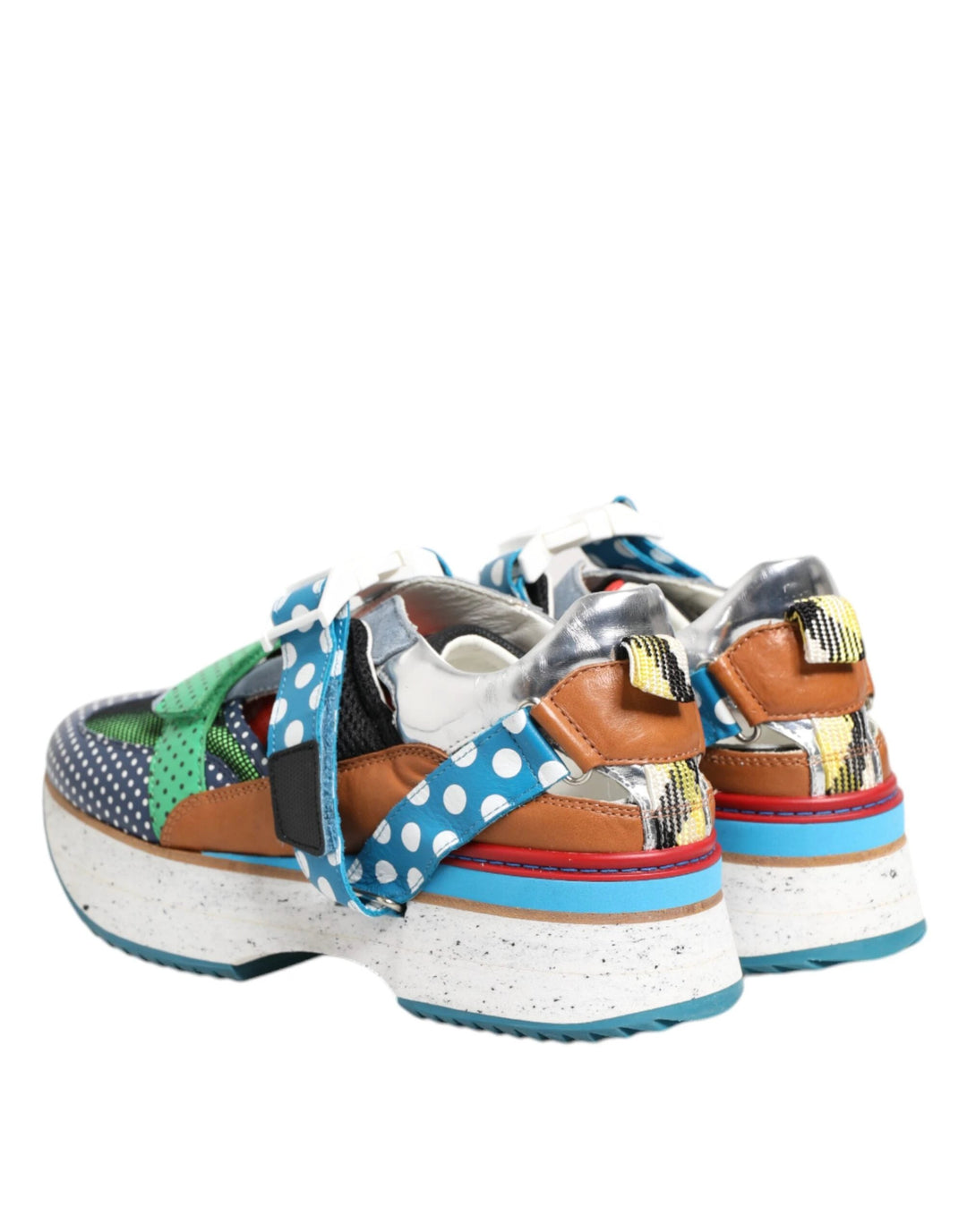Dolce &amp; Gabbana Sample Sale Dolce &amp; Gabbana Multicolor Leather Low Top Sneakers Shoes - | Designer outlet