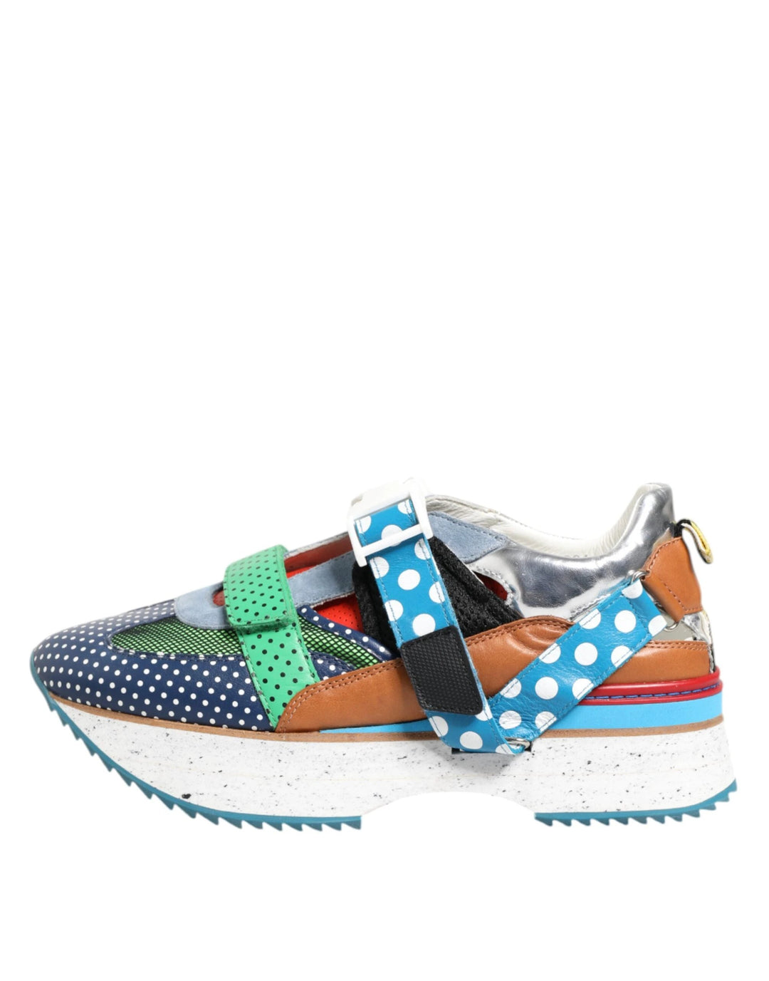 Dolce &amp; Gabbana Sample Sale Dolce &amp; Gabbana Multicolor Leather Low Top Sneakers Shoes - | Designer outlet
