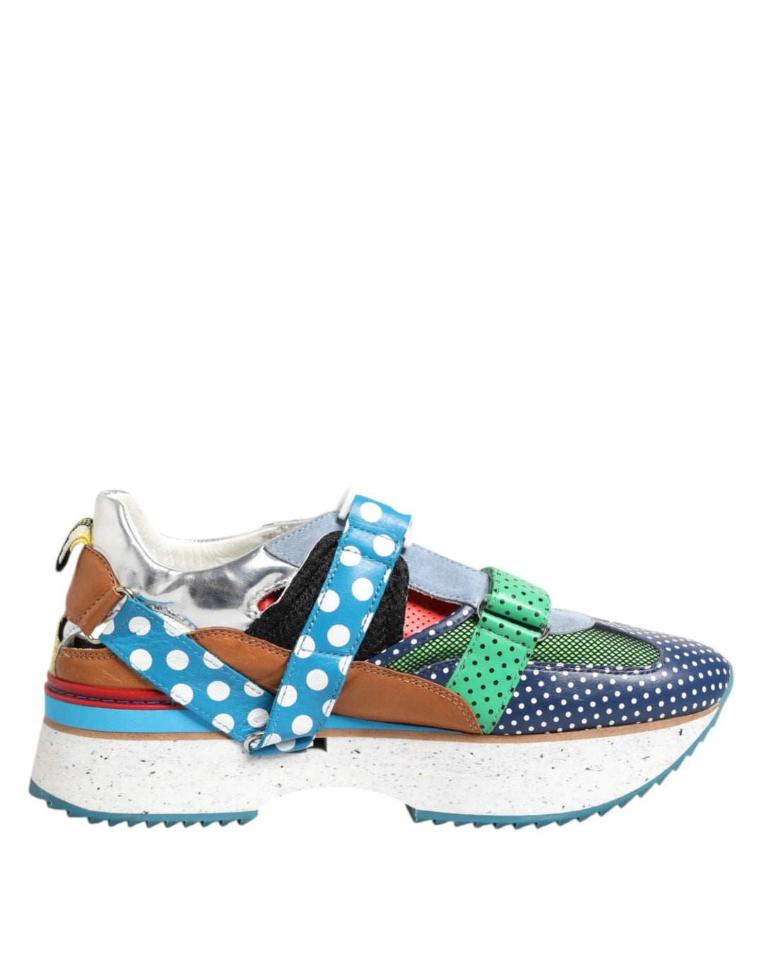 Dolce &amp; Gabbana Sample Sale Dolce &amp; Gabbana Multicolor Leather Low Top Sneakers Shoes - | Designer outlet