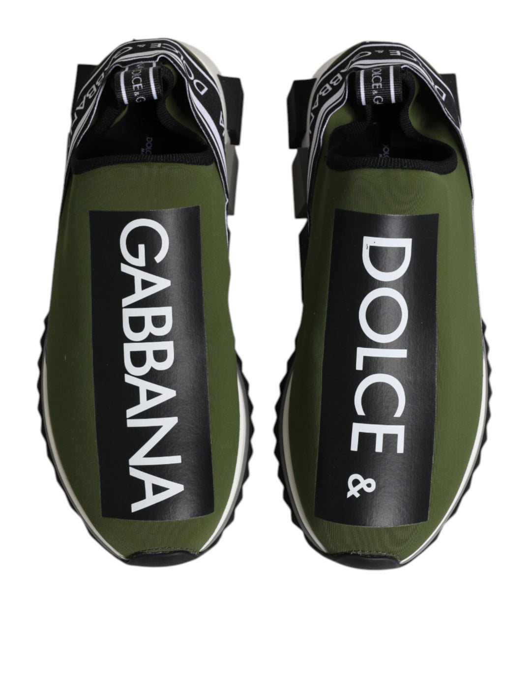 Dolce &amp; Gabbana Green Logo Low Top Sorrento Men Sneakers Shoes by Dolce &amp; Gabbana outlet now on sale