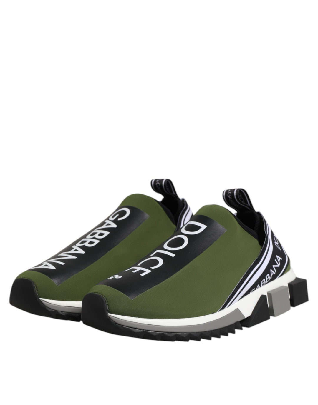 Dolce &amp; Gabbana Green Logo Low Top Sorrento Men Sneakers Shoes by Dolce &amp; Gabbana outlet now on sale