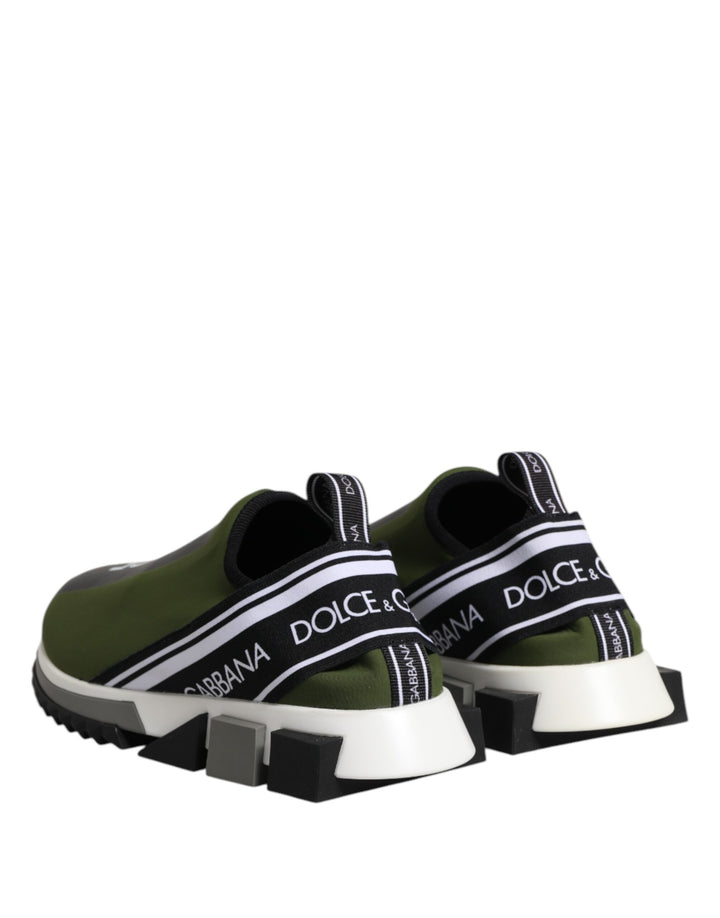 Dolce &amp; Gabbana Green Logo Low Top Sorrento Men Sneakers Shoes by Dolce &amp; Gabbana outlet now on sale