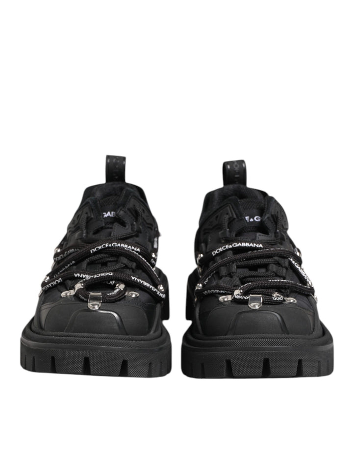 Dolce &amp; Gabbana Sample Sale Dolce &amp; Gabbana Black Low Top Lace Up Trekking Sneakers Shoes - | Designer outlet