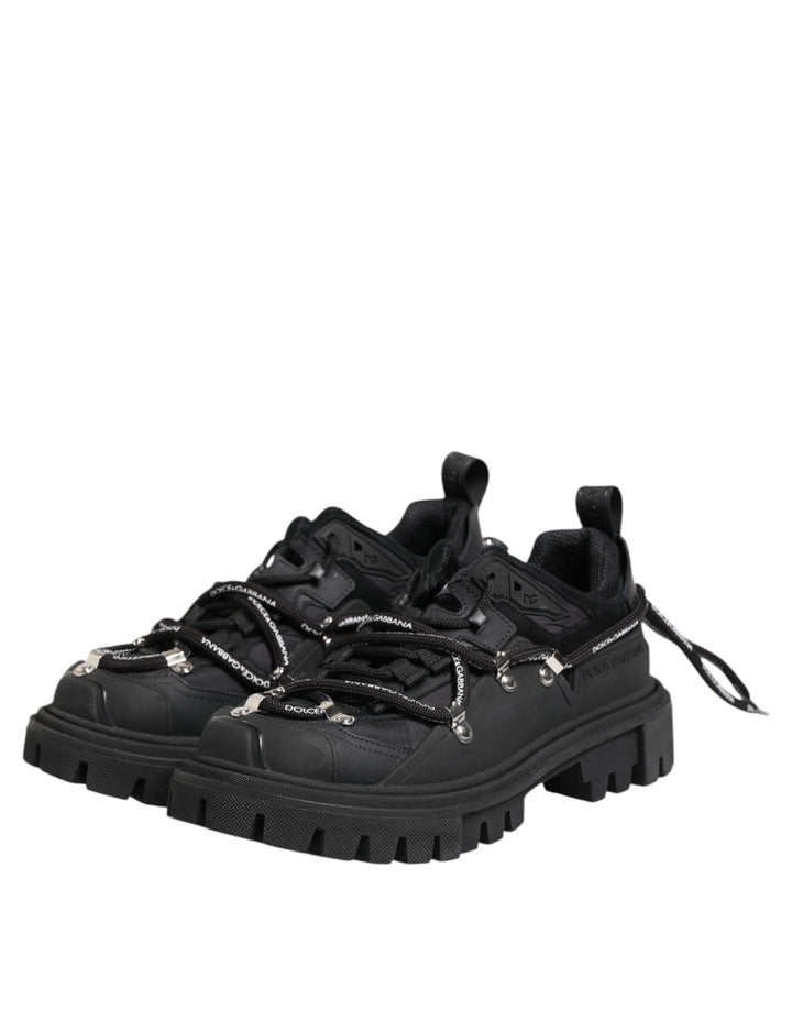 Dolce &amp; Gabbana Sample Sale Dolce &amp; Gabbana Black Low Top Lace Up Trekking Sneakers Shoes - | Designer outlet
