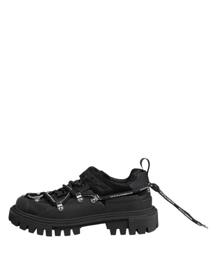 Dolce &amp; Gabbana Sample Sale Dolce &amp; Gabbana Black Low Top Lace Up Trekking Sneakers Shoes - | Designer outlet