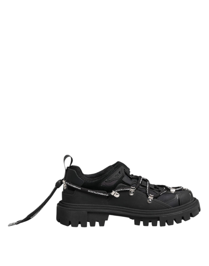 Dolce &amp; Gabbana Sample Sale Dolce &amp; Gabbana Black Low Top Lace Up Trekking Sneakers Shoes - | Designer outlet