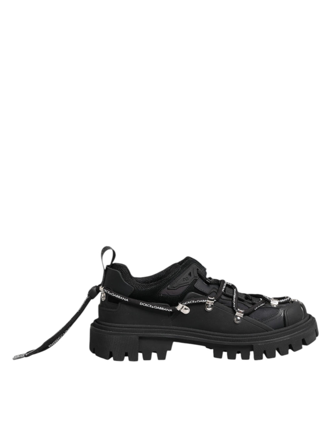 Dolce &amp; Gabbana Sample Sale Dolce &amp; Gabbana Black Low Top Lace Up Trekking Sneakers Shoes - | Designer outlet