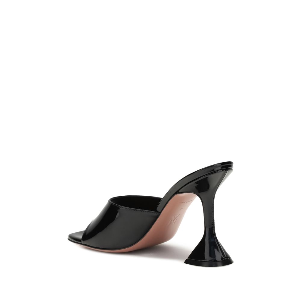 Amina Muaddi Patent-leather Lupita Sandals