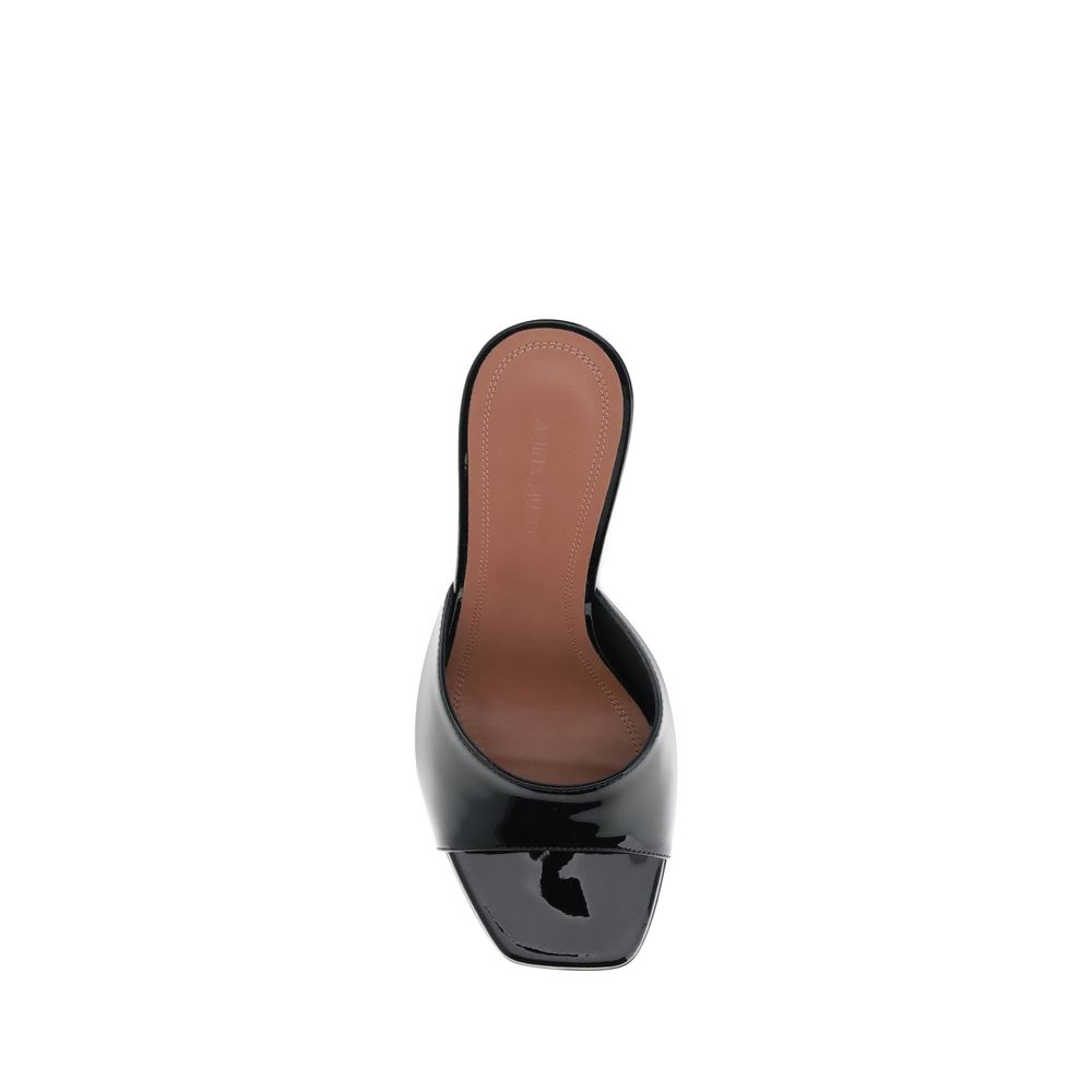 Amina Muaddi Patent-leather Lupita Sandals