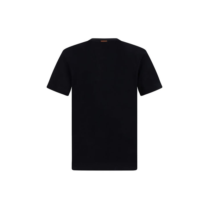 ZEGNA Black Cotton T-Shirt