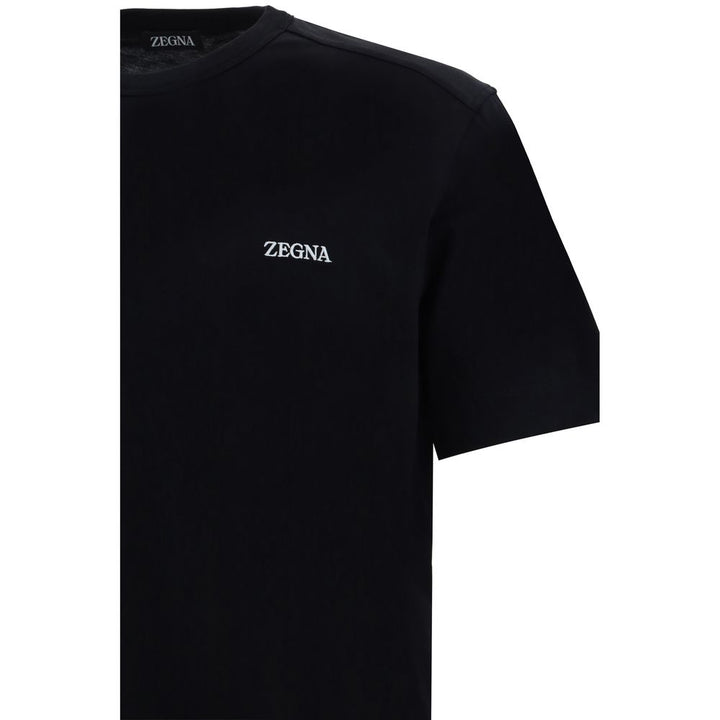 ZEGNA Black Cotton T-Shirt