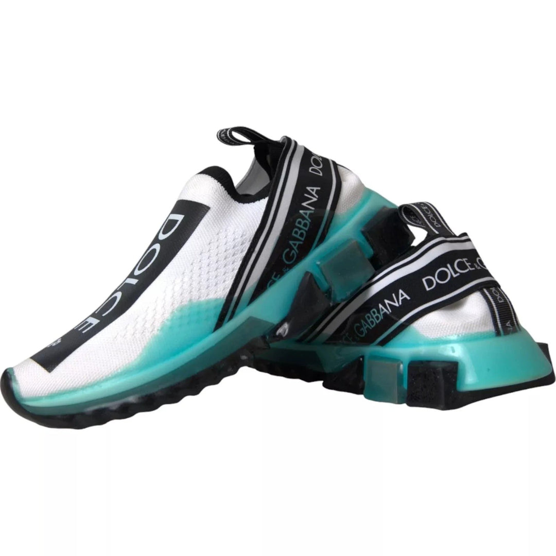 Dolce &amp; Gabbana Sample Sale Dolce &amp; Gabbana Black White Blue Slip On Sorrento Sneakers - | Designer outlet