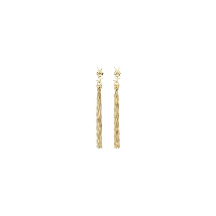 Saint Laurent Bo Pompons Chaines Brass Metal