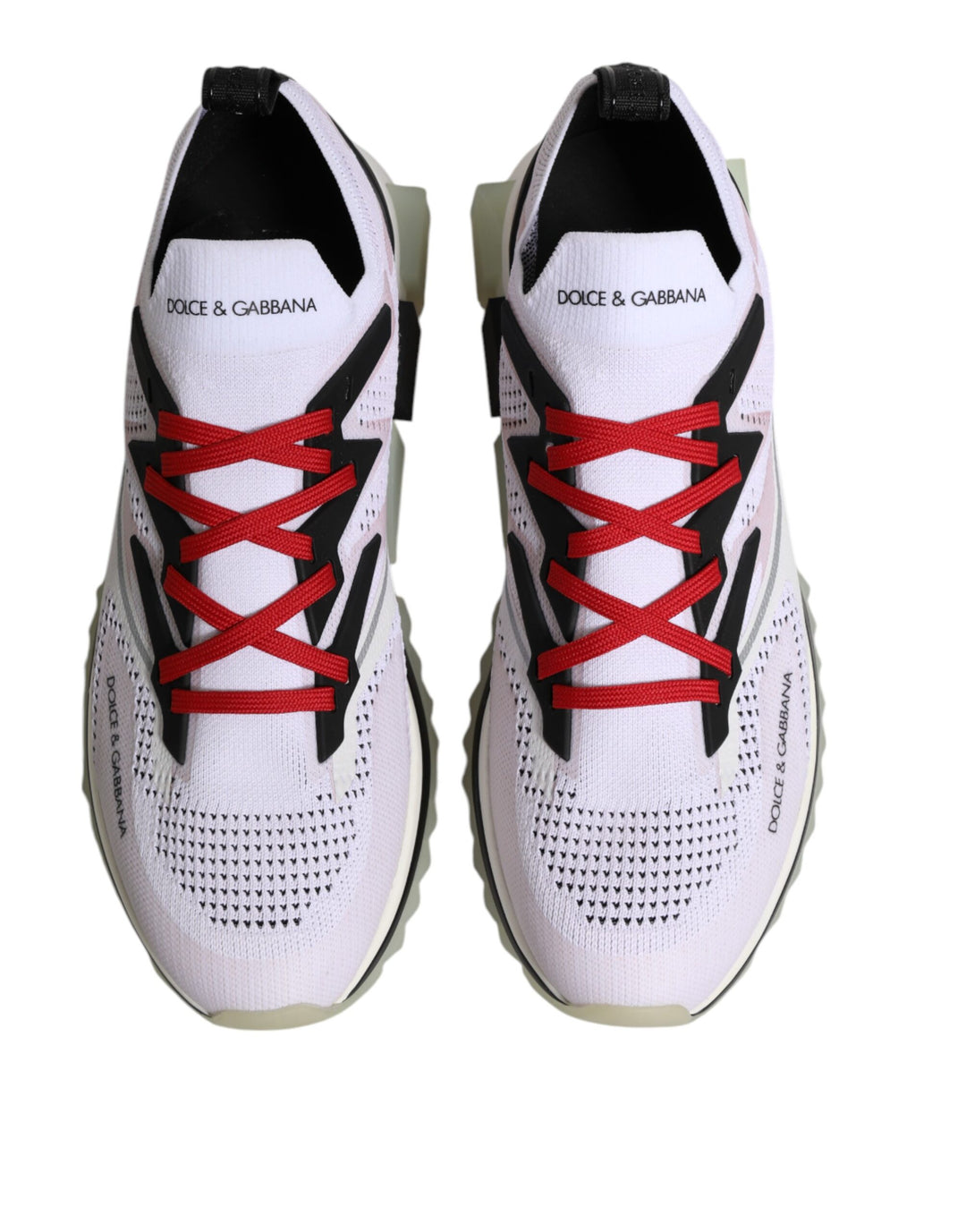 Dolce &amp; Gabbana White SORRENTO Sport Stretch Sneakers Shoes by Dolce &amp; Gabbana outlet now on sale