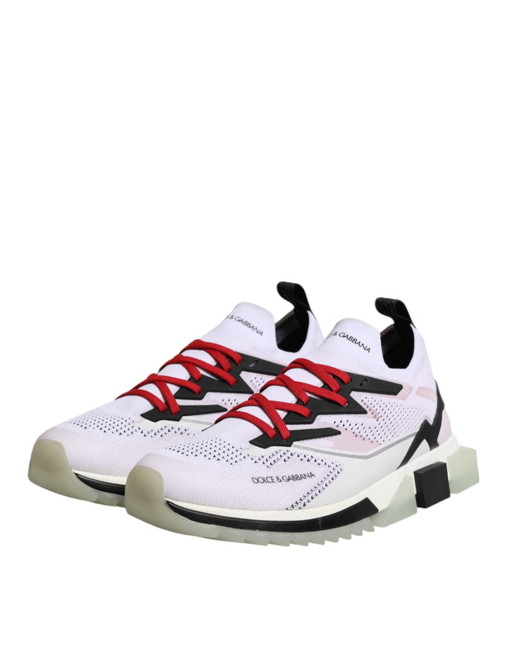 Dolce &amp; Gabbana White SORRENTO Sport Stretch Sneakers Shoes by Dolce &amp; Gabbana outlet now on sale