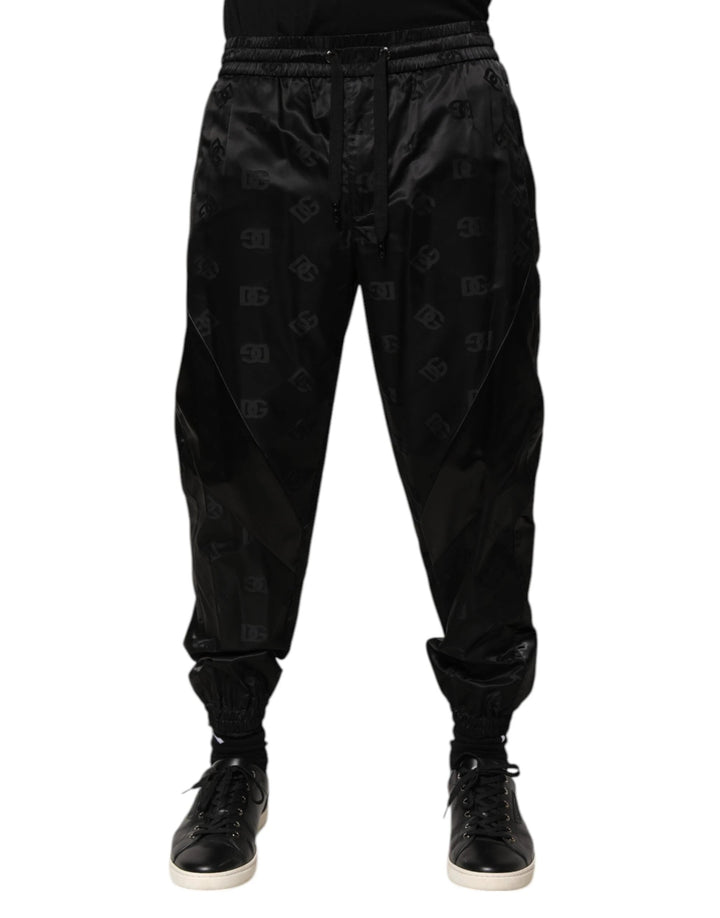 Dolce &amp; Gabbana Black Logo DG Print Men Jogger Sweatpants Pants by Dolce &amp; Gabbana outlet now on sale