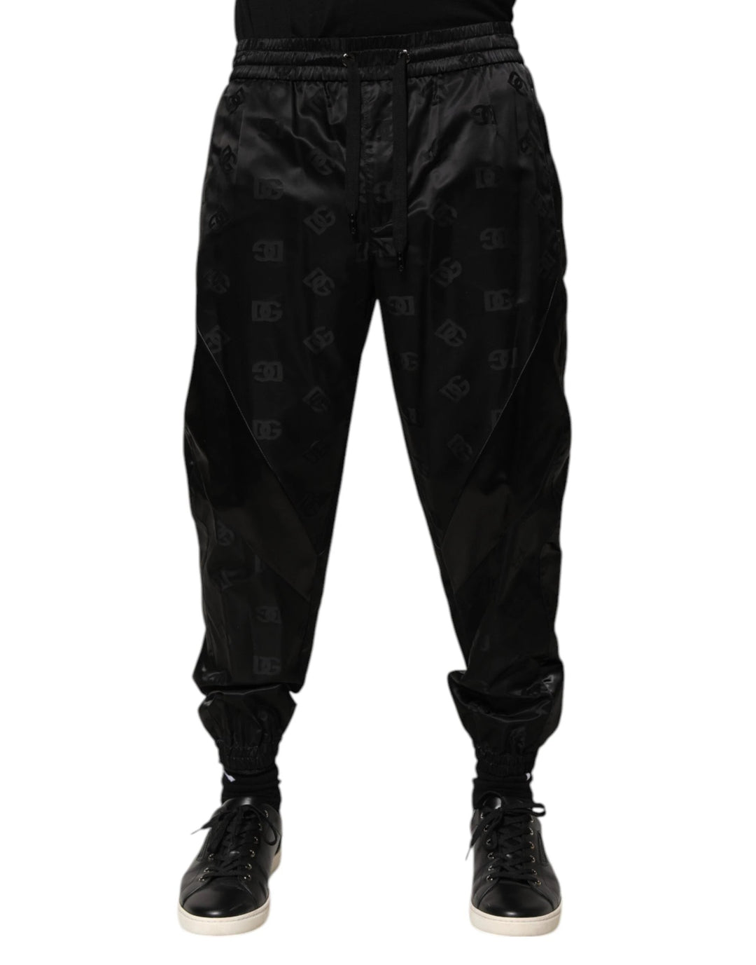 Dolce &amp; Gabbana Black Logo DG Print Men Jogger Sweatpants Pants by Dolce &amp; Gabbana outlet now on sale