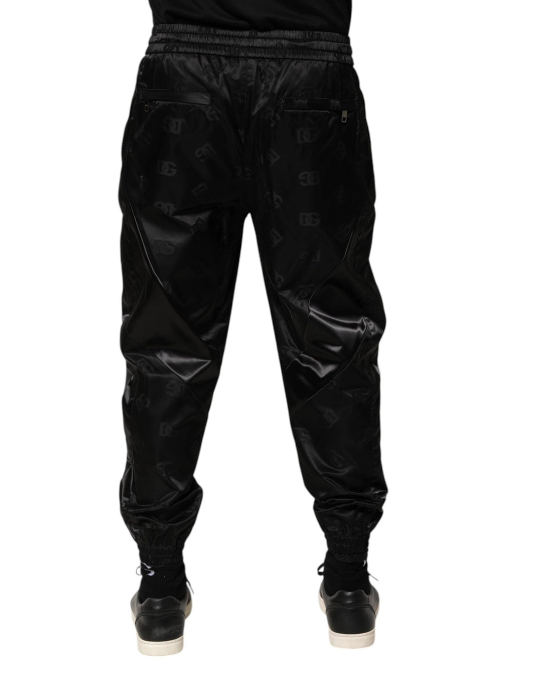 Dolce &amp; Gabbana Black Logo DG Print Men Jogger Sweatpants Pants by Dolce &amp; Gabbana outlet now on sale