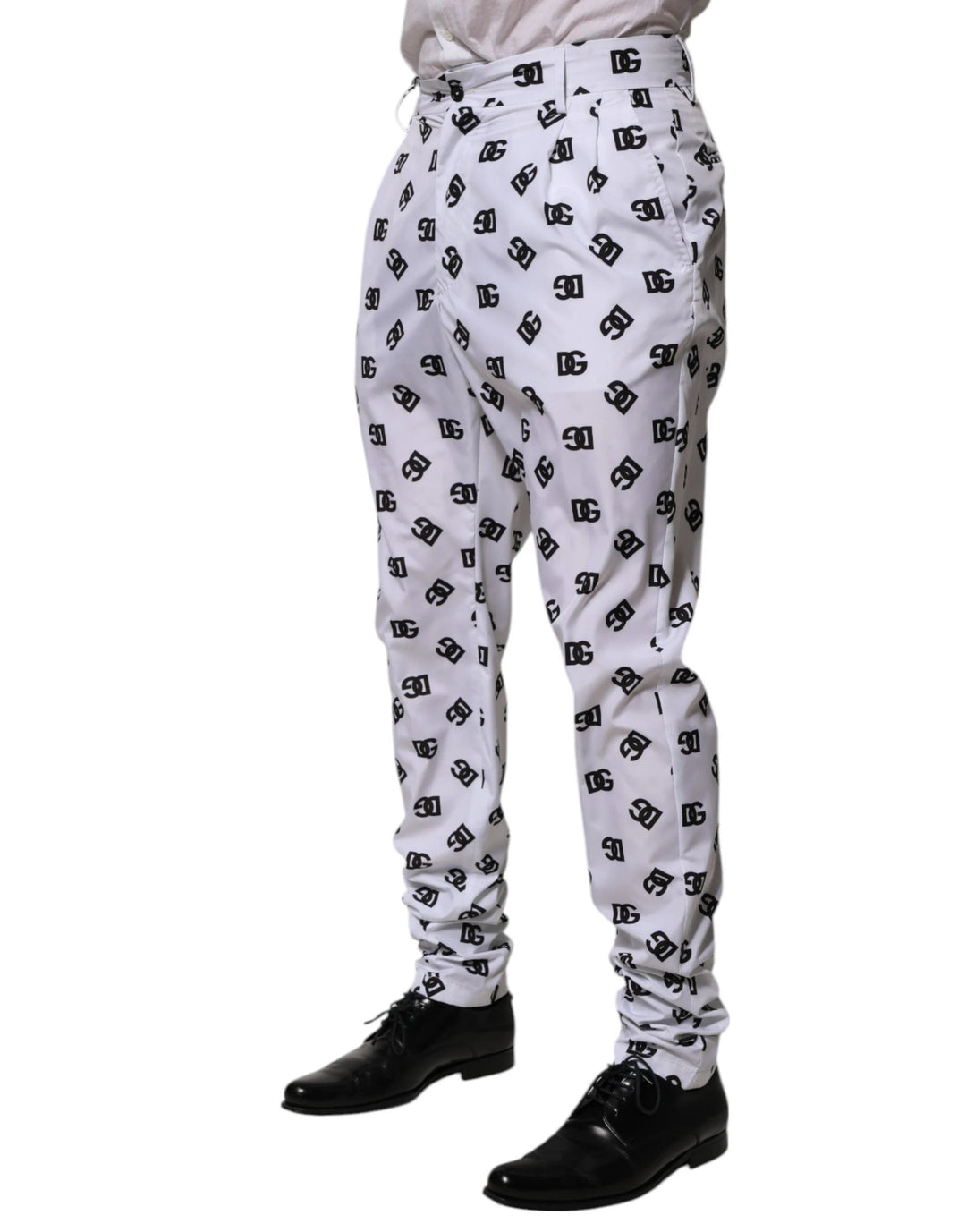 Dolce &amp; Gabbana White Logo Cotton Skinny Denim Trouser Pants by Dolce &amp; Gabbana outlet now on sale