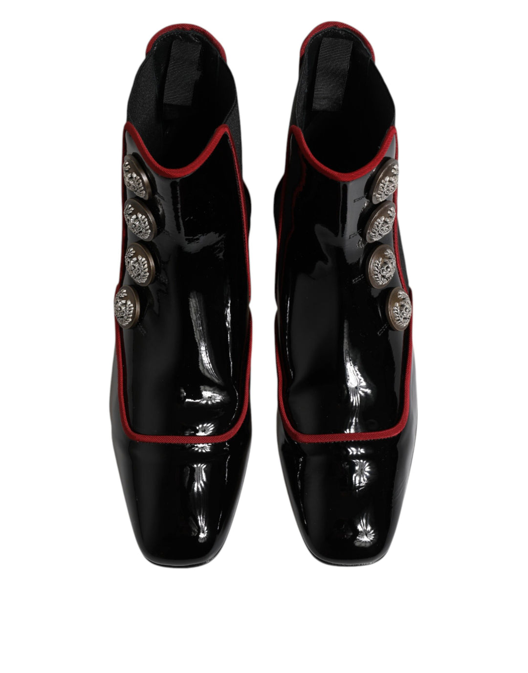 Dolce &amp; Gabbana Black Jackie Buttoned Chelsea Boots Shoes by Dolce &amp; Gabbana outlet now on sale