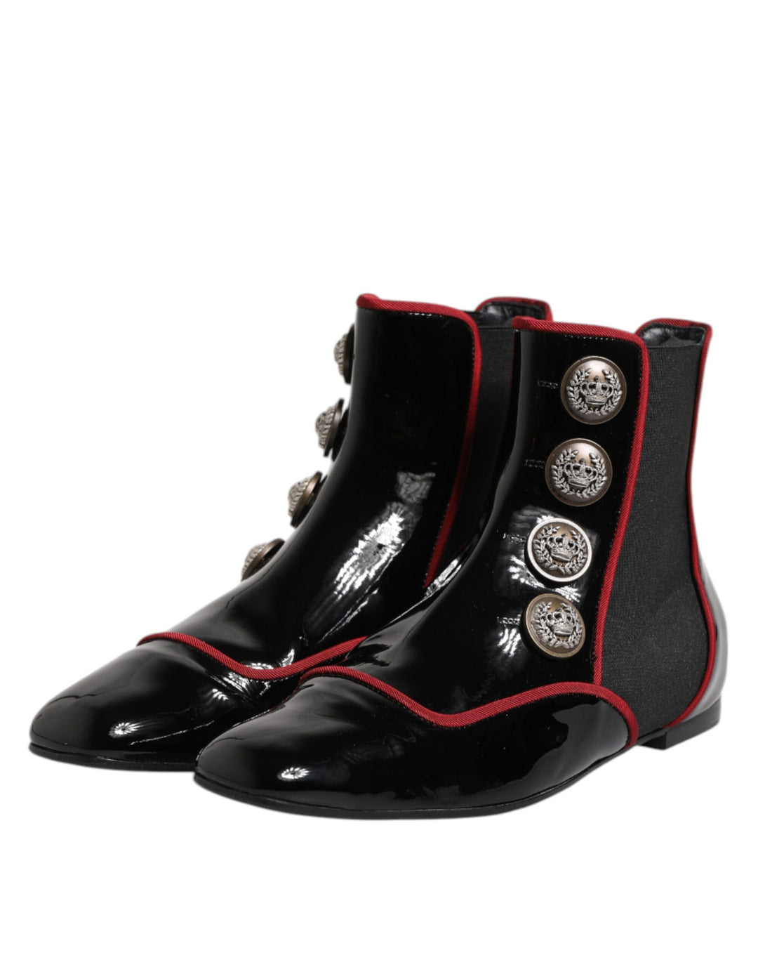 Dolce &amp; Gabbana Black Jackie Buttoned Chelsea Boots Shoes by Dolce &amp; Gabbana outlet now on sale
