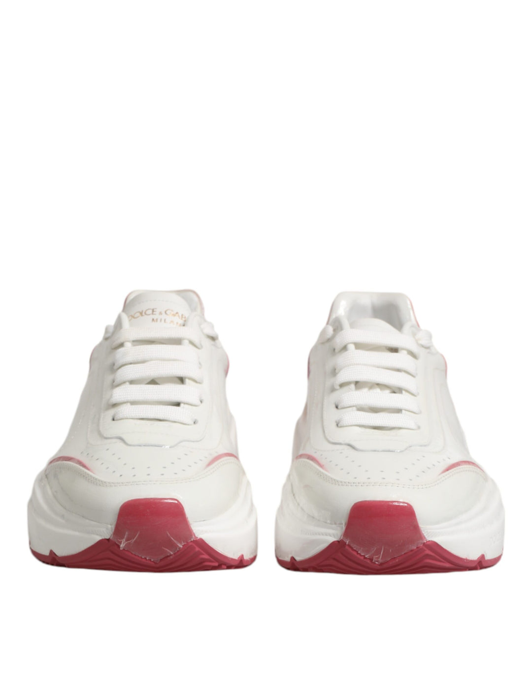Dolce &amp; Gabbana Sample Sale Dolce &amp; Gabbana White Pink Daymaster Low Top Sneakers Shoes - | Designer outlet