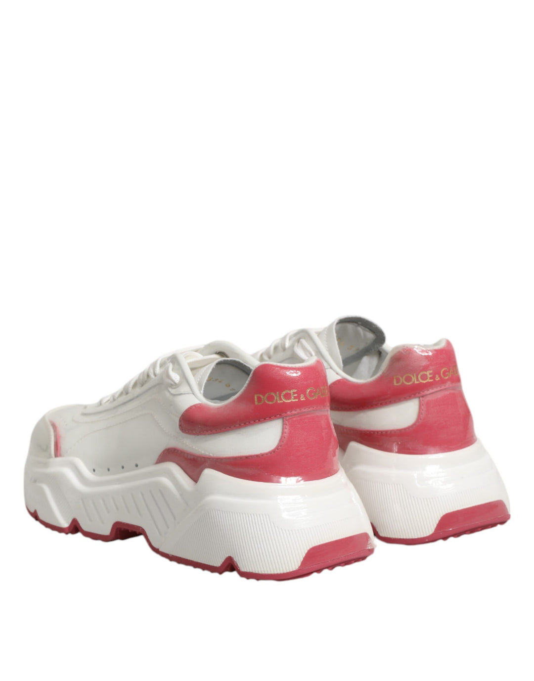 Dolce &amp; Gabbana Sample Sale Dolce &amp; Gabbana White Pink Daymaster Low Top Sneakers Shoes - | Designer outlet