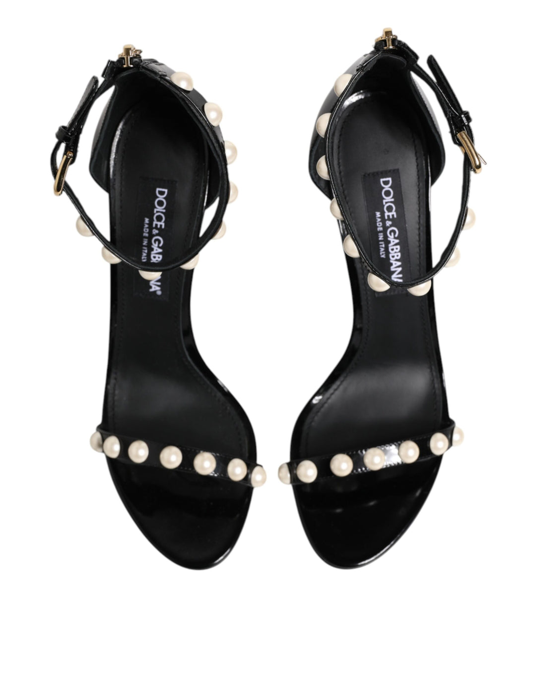 Dolce &amp; Gabbana Sample Sale Dolce &amp; Gabbana Black KEIRA Pearl Embellished Sandals Shoes - | Designer outlet