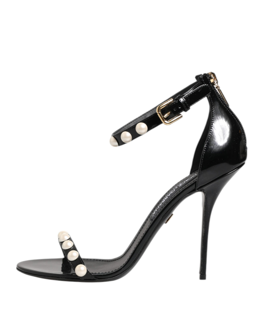 Dolce &amp; Gabbana Sample Sale Dolce &amp; Gabbana Black KEIRA Pearl Embellished Sandals Shoes - | Designer outlet