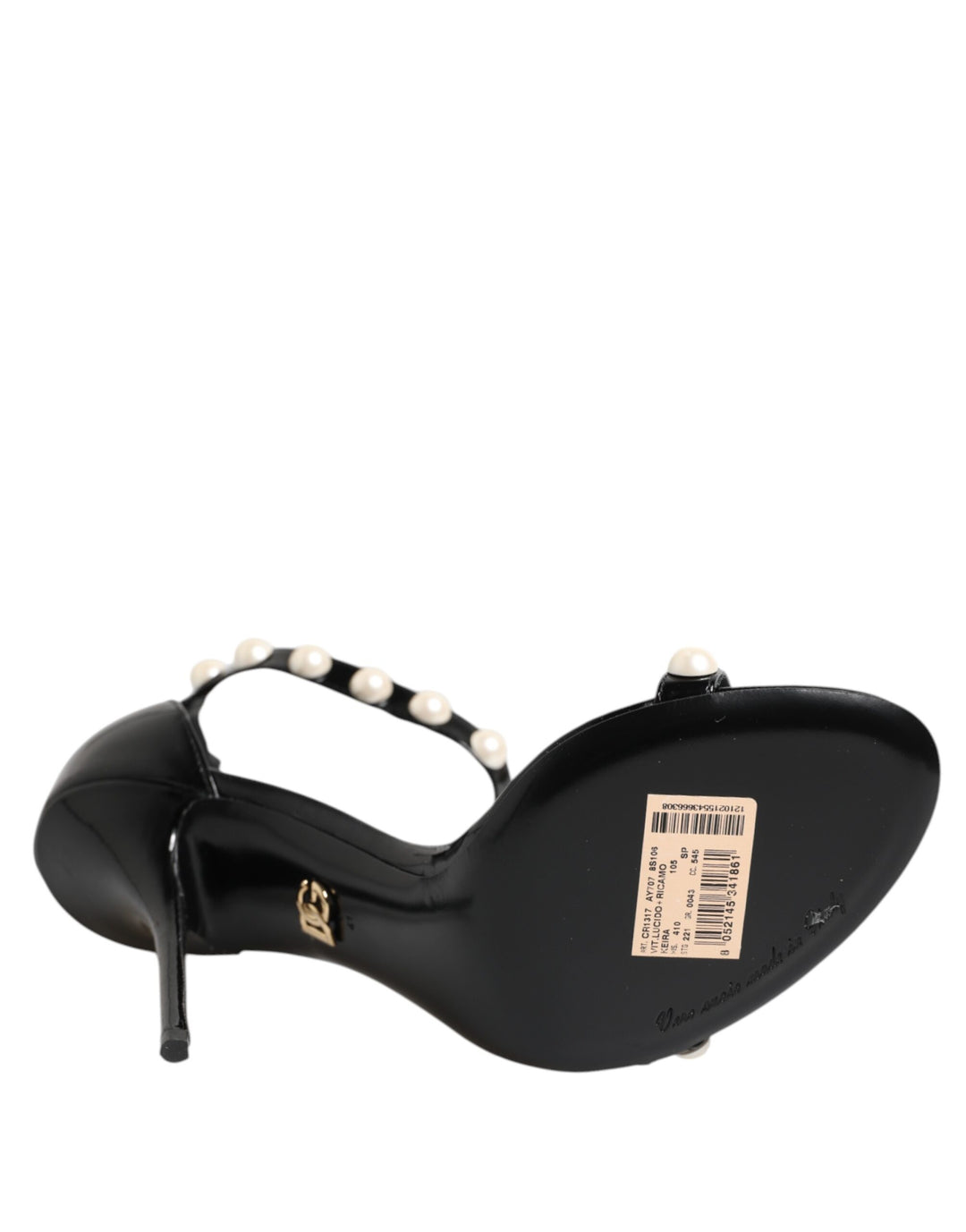 Dolce &amp; Gabbana Sample Sale Dolce &amp; Gabbana Black KEIRA Pearl Embellished Sandals Shoes - | Designer outlet