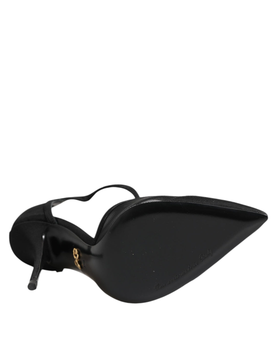 Dolce &amp; Gabbana Black Mesh T-strap Stiletto High Heels Shoes by Dolce &amp; Gabbana outlet now on sale