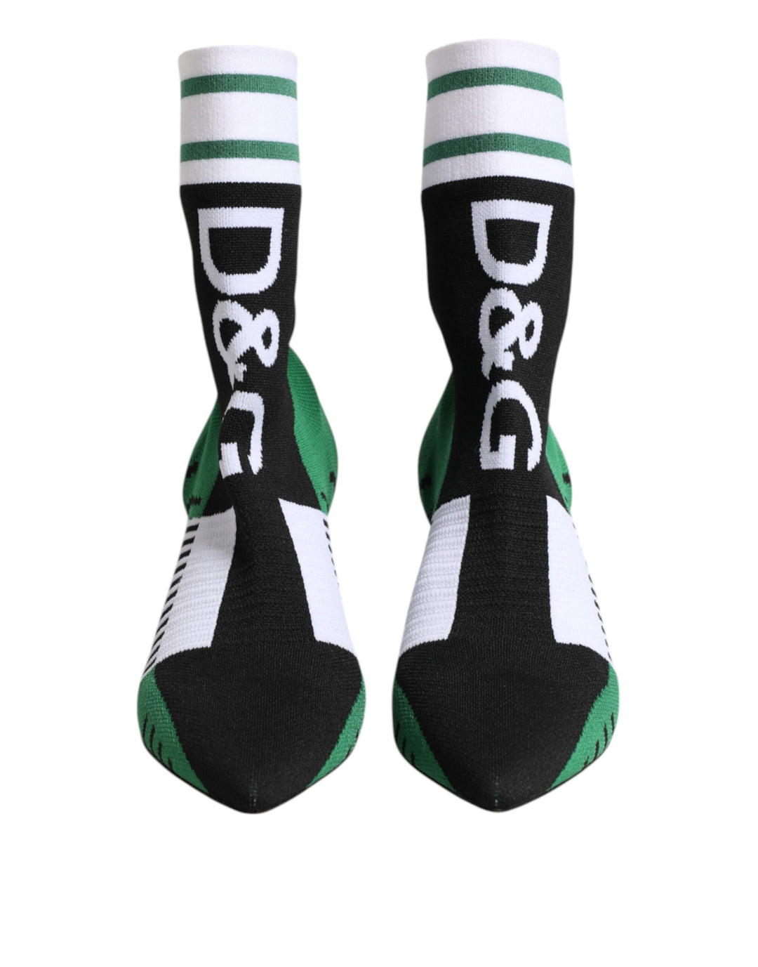Dolce &amp; Gabbana Green Stretch Sock Style Ankle Boots Shoes by Dolce &amp; Gabbana outlet now on sale