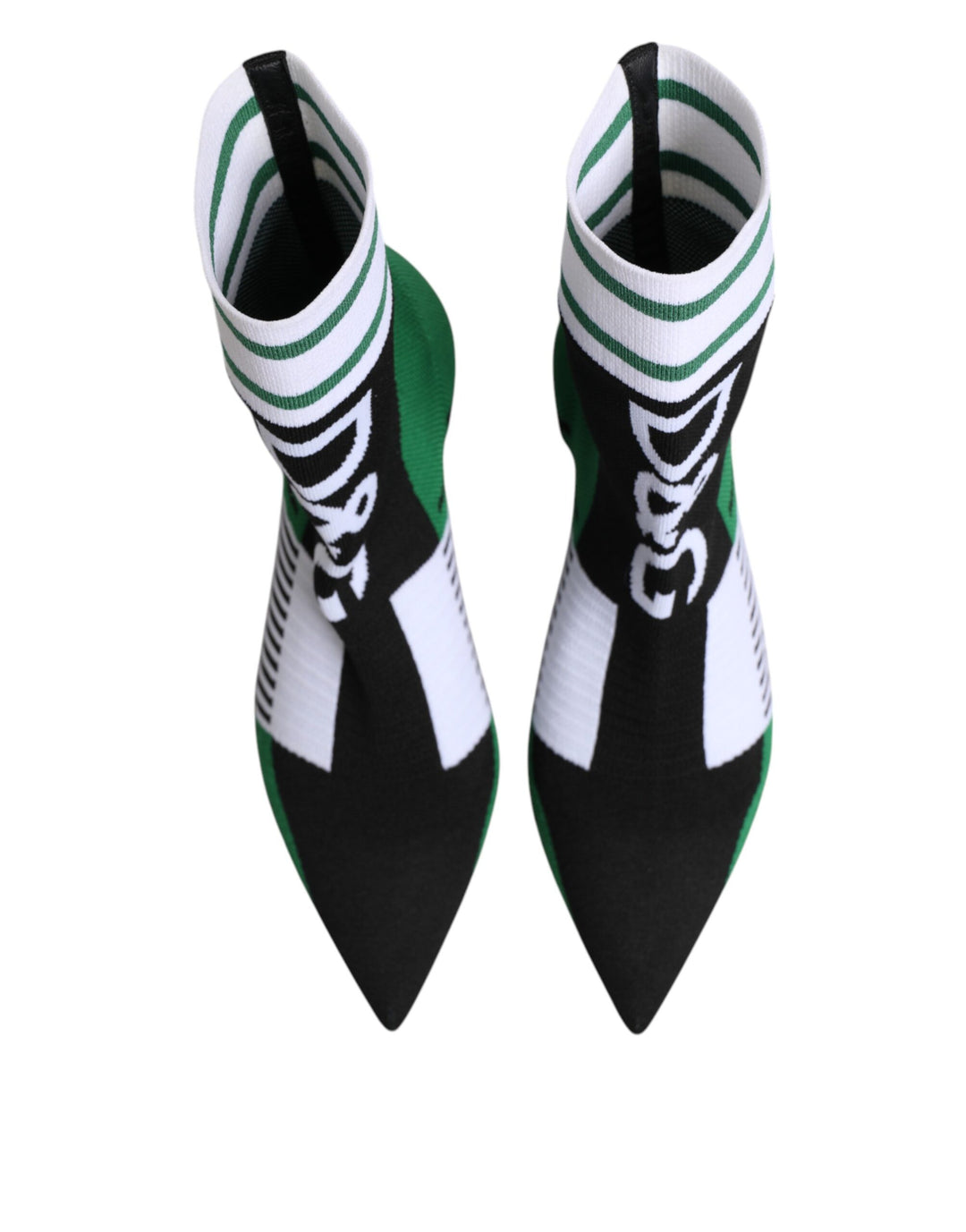 Dolce &amp; Gabbana Green Stretch Sock Style Ankle Boots Shoes by Dolce &amp; Gabbana outlet now on sale