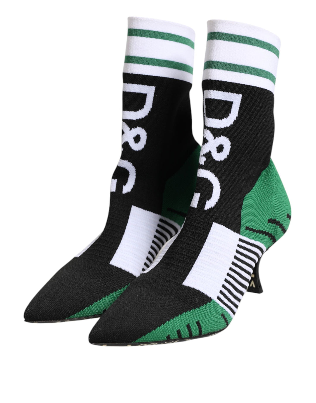 Dolce &amp; Gabbana Green Stretch Sock Style Ankle Boots Shoes by Dolce &amp; Gabbana outlet now on sale