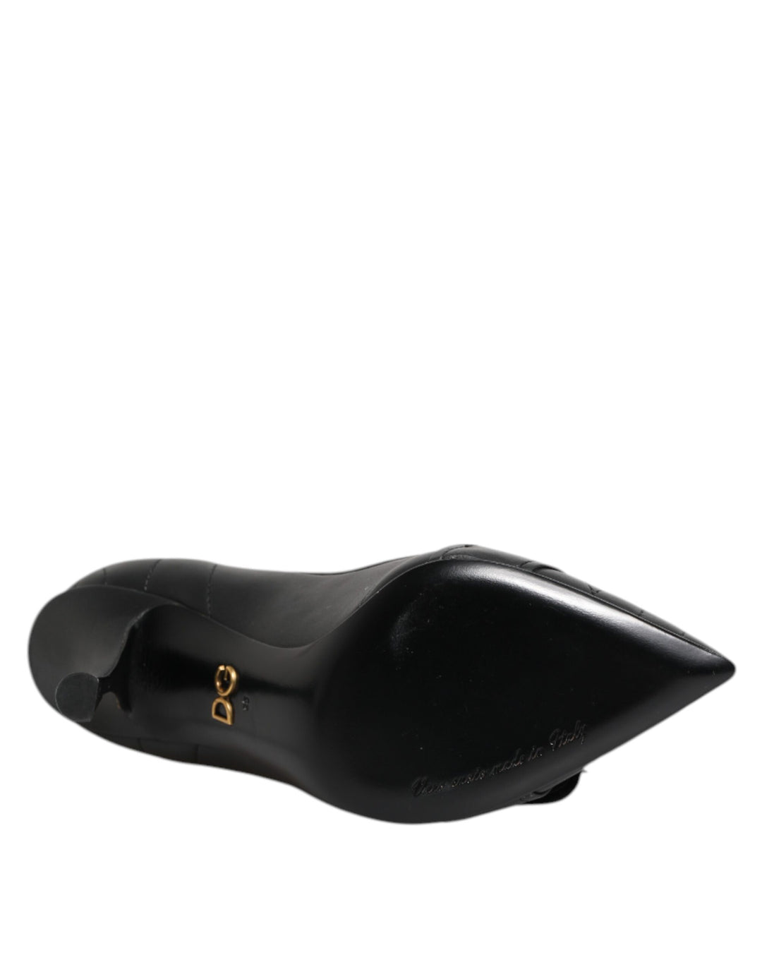 Dolce &amp; Gabbana Black Devotion Leather Heels Pumps Shoes by Dolce &amp; Gabbana outlet now on sale