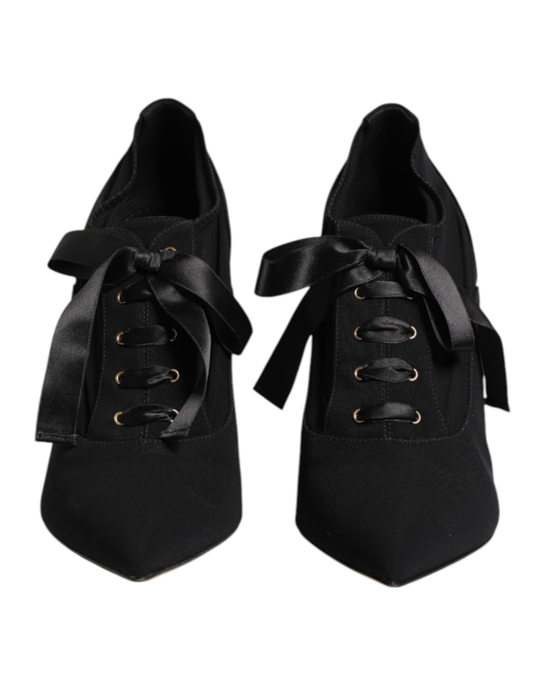 Dolce &amp; Gabbana Sample Sale Dolce &amp; Gabbana Black Lace Up Stiletto Heels Pumps Shoes - | Designer outlet