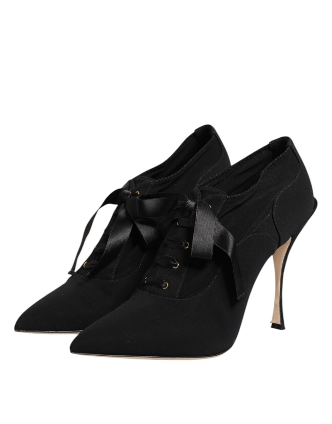 Dolce &amp; Gabbana Sample Sale Dolce &amp; Gabbana Black Lace Up Stiletto Heels Pumps Shoes - | Designer outlet