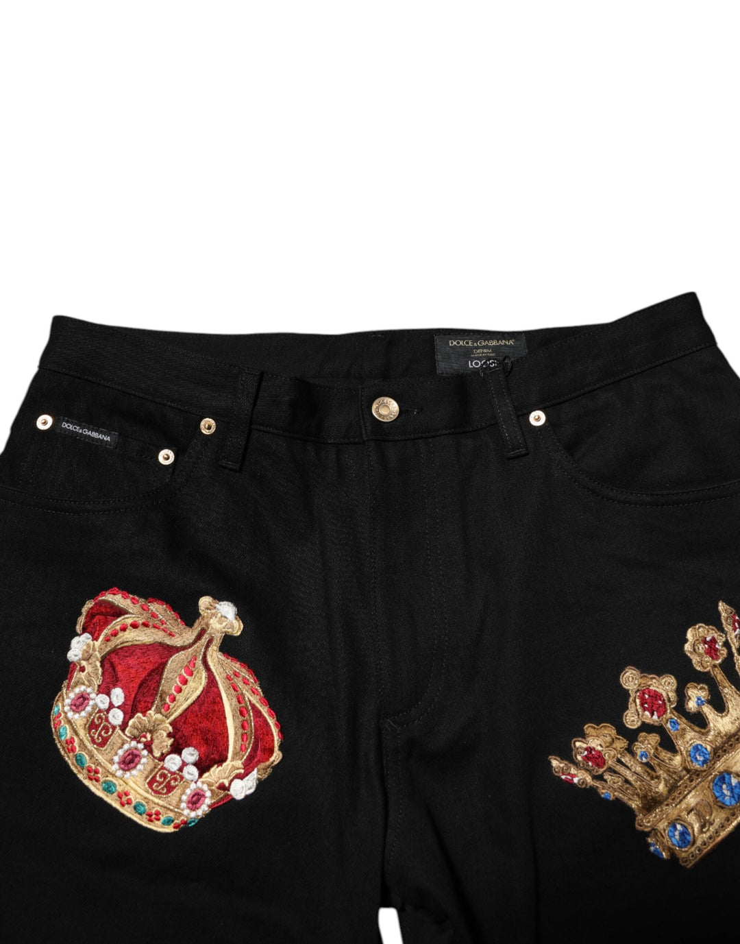 Dolce & Gabbana Black Baroque Royal Men Dress Trouser Pants