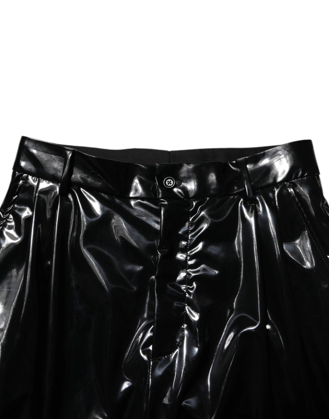 Dolce &amp; Gabbana Sample Sale Dolce &amp; Gabbana Black Polyester Mid Waist Men Trouser Pants - | Designer outlet