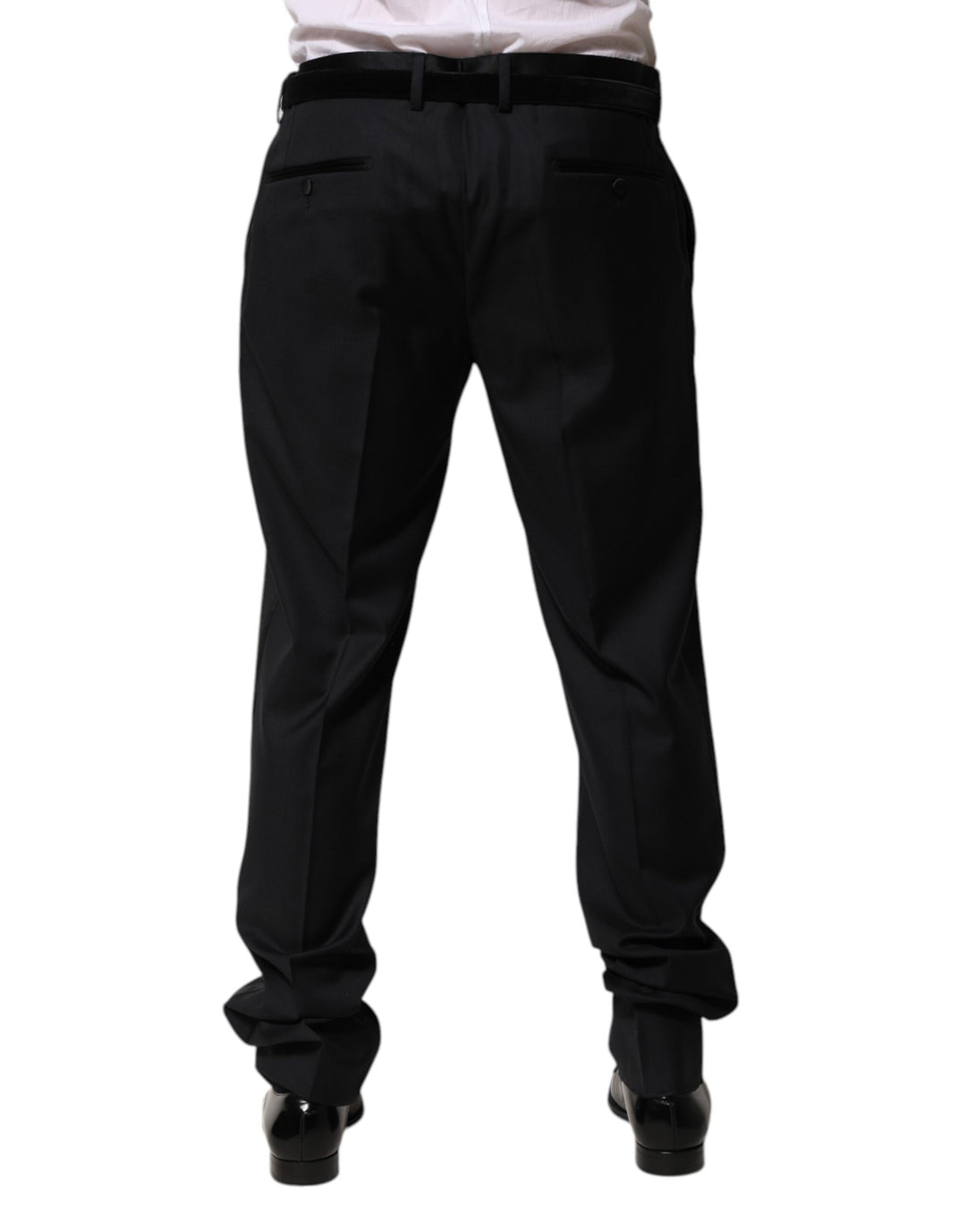 Dolce &amp; Gabbana Sample Sale Dolce &amp; Gabbana Black Wool Men Formal Dress Trouser Pants - | Designer outlet