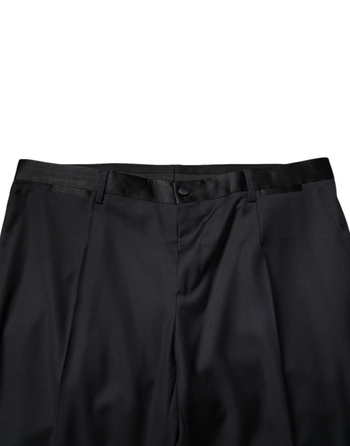 Dolce &amp; Gabbana Sample Sale Dolce &amp; Gabbana Black Wool Men Formal Dress Trouser Pants - | Designer outlet