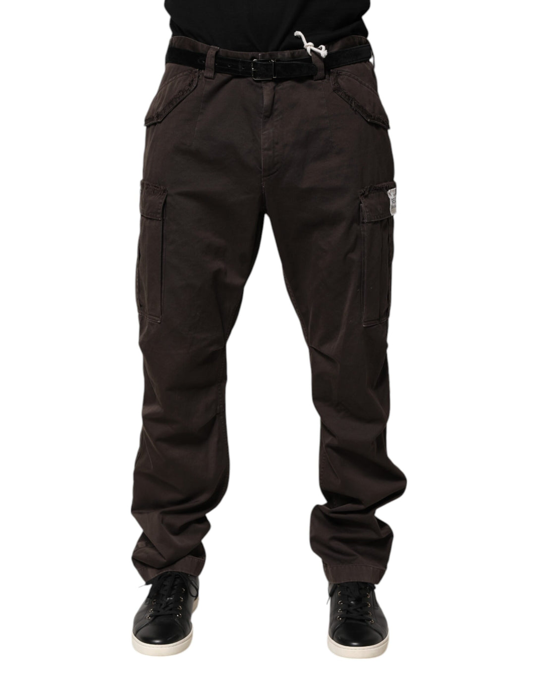 Dolce &amp; Gabbana Brown Cotton Stretch Cargo Men Trouser Pants by Dolce &amp; Gabbana outlet now on sale