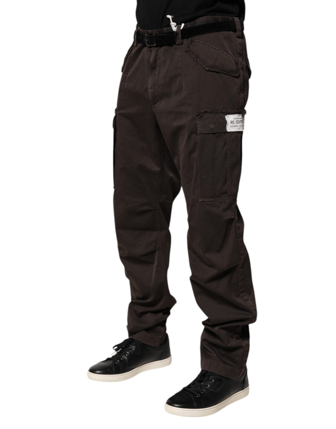 Dolce &amp; Gabbana Brown Cotton Stretch Cargo Men Trouser Pants by Dolce &amp; Gabbana outlet now on sale